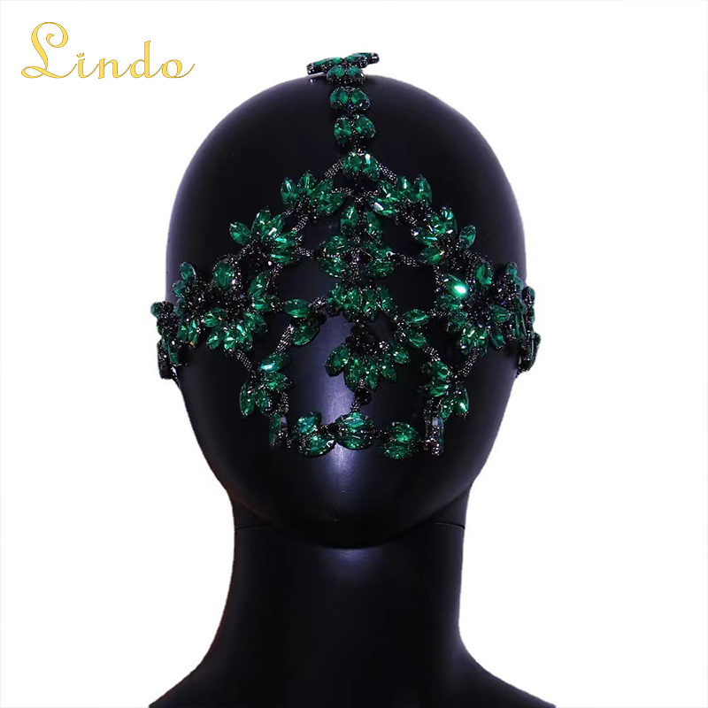 Black and Green Masquerade Mask