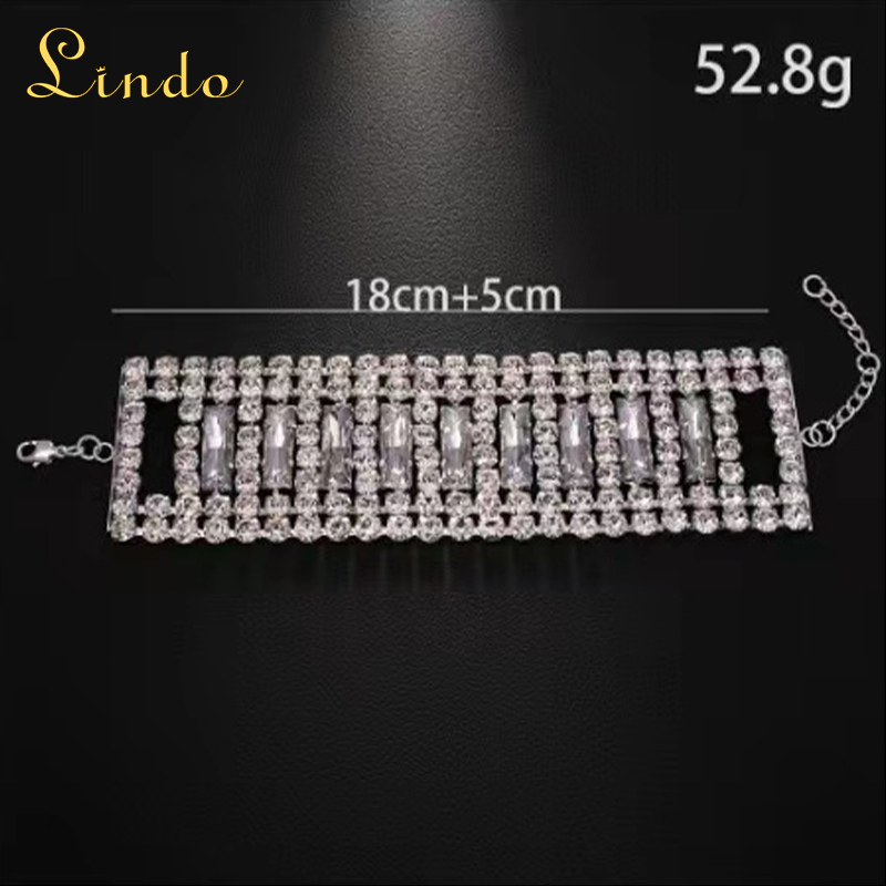 Bridal Vintage Rhinestone Bracelet Jewelry