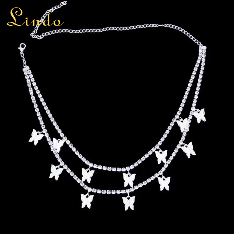 Butterfly Tennis Choker Necklace