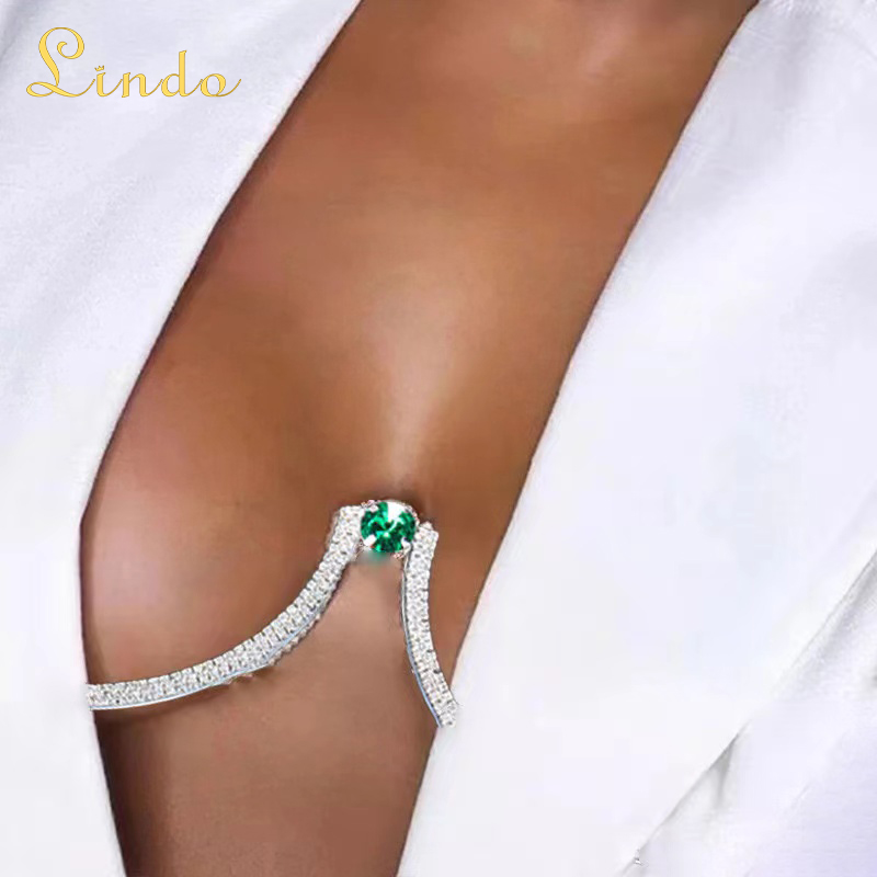 Chest Bracket Rhinestone Bra Chain
