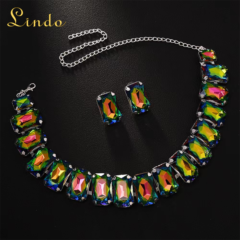 Chunky Crystal Rhinestone Jewelry Sets