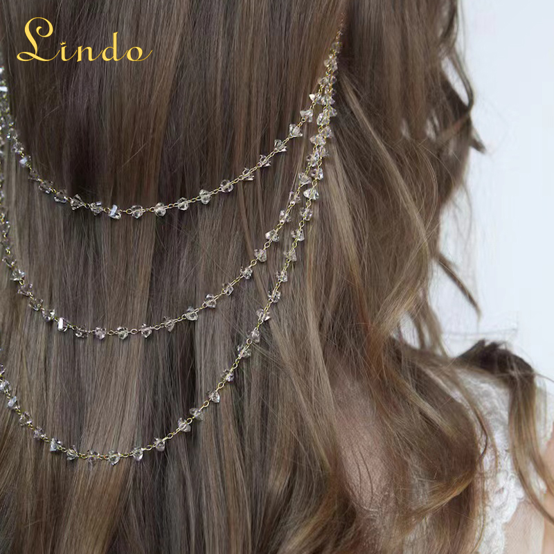 Crystal Multi-layered Head Chain Jewelry