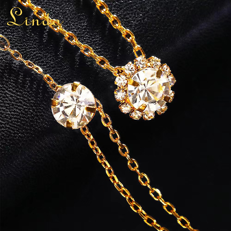 Crystal Pendant for Back Chain Necklace