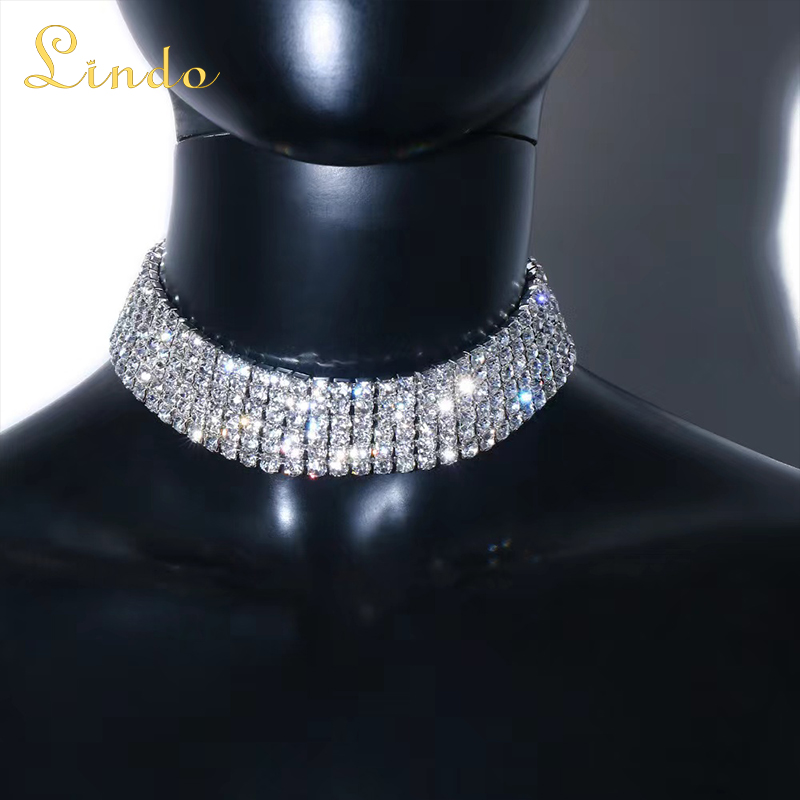 Crystal Rhinestone Choker Necklace