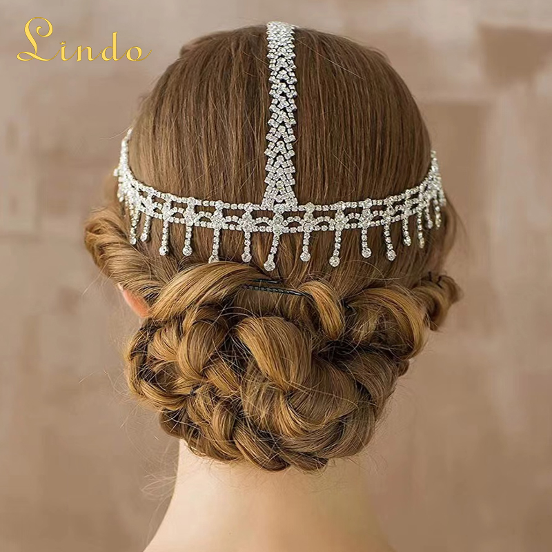 Crystal Rhinestone Head Chain