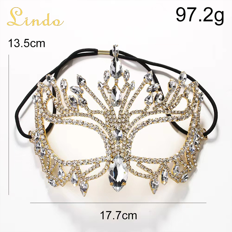 Crystal Rhinestone Masquerade Mask