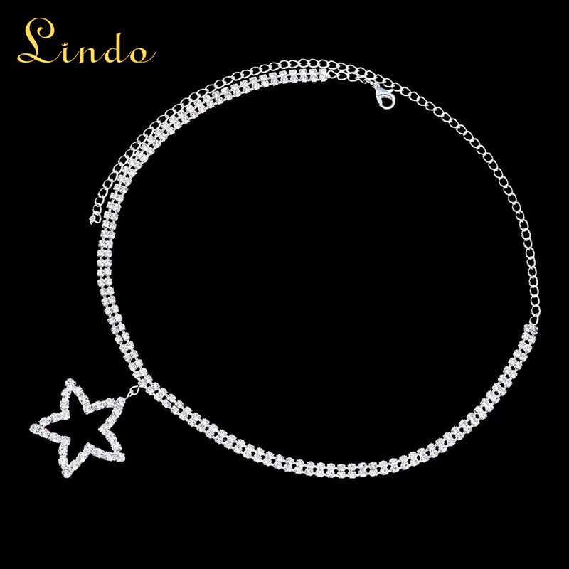 Crystal Rhinestone Star Necklace