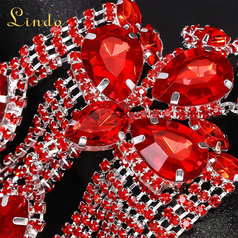 Crystal for Large Red Earrings