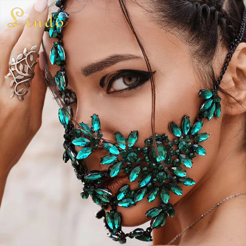 Dark Green Masquerade Mask