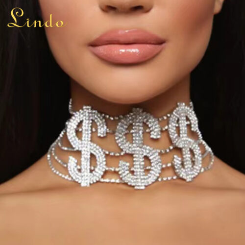 Dollar Sign Choker Necklace