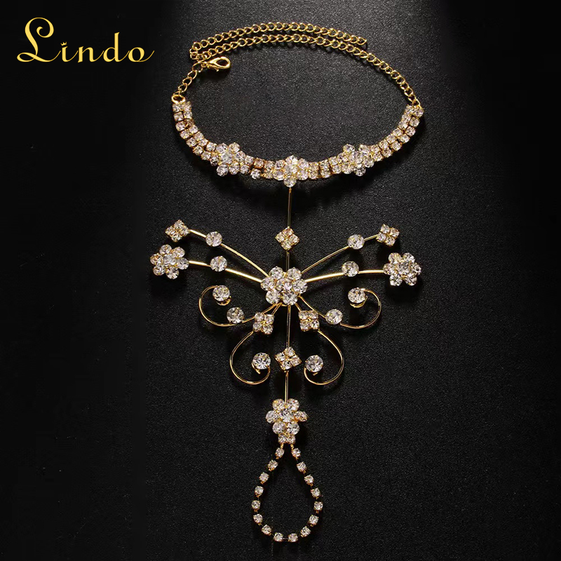 Gold Color Butterfly Bracelet with Ring