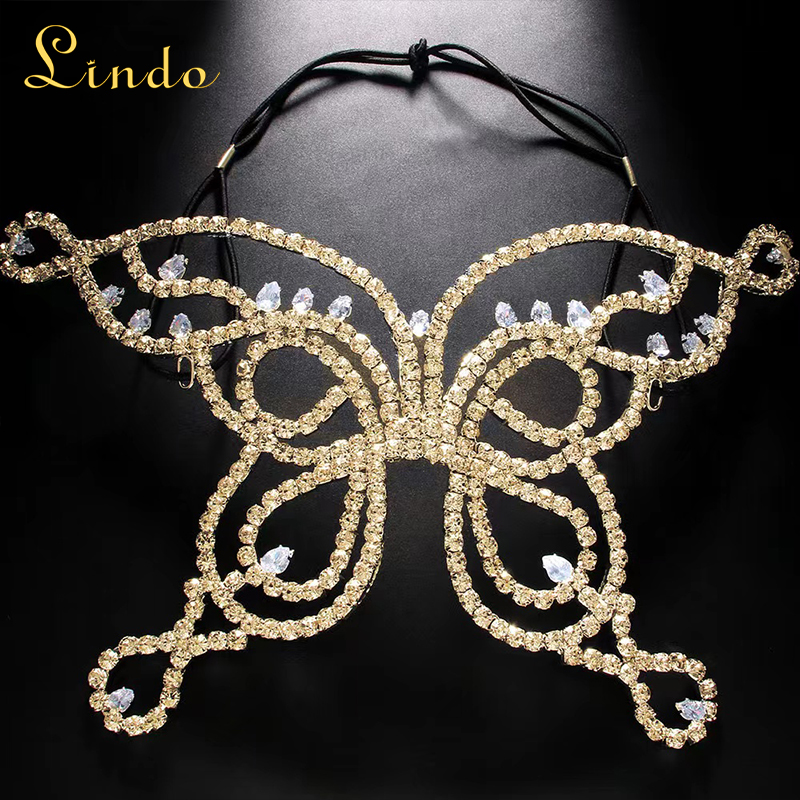 Gold Color Butterfly Masquerade Mask