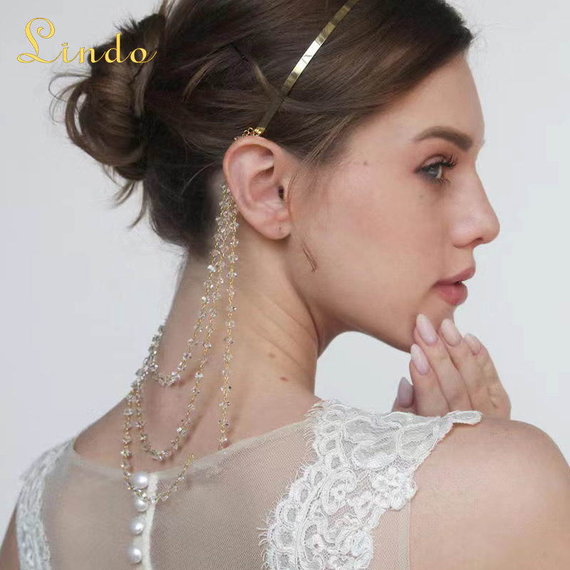 Gold Color Headband Head Chain Jewelry