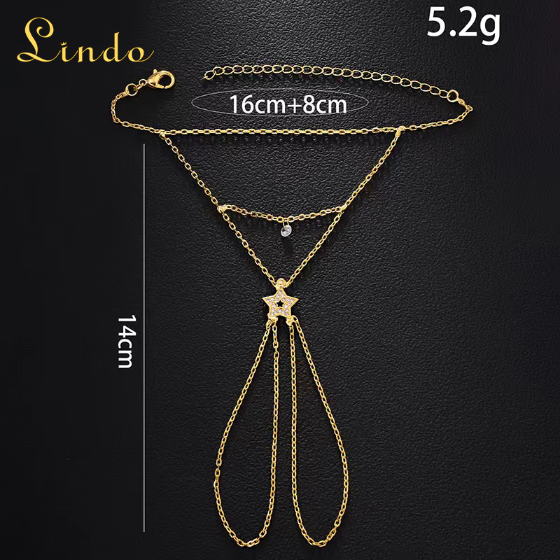 Hand Chain Bracelet with Ring