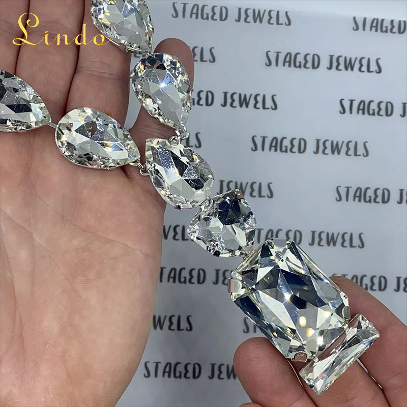 Large Teardrop Pendant for Crystal Necklace