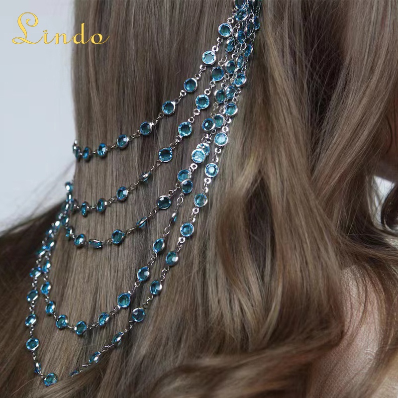 Metal Headband with Chain