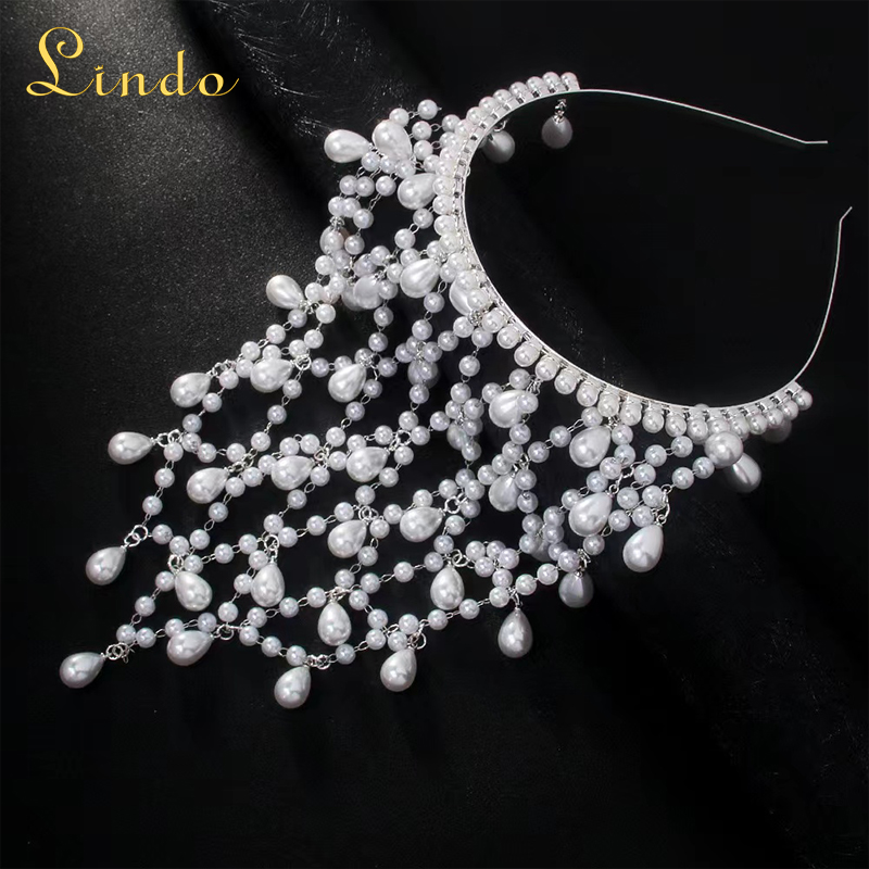 Pearl Hair Chain Headpiece