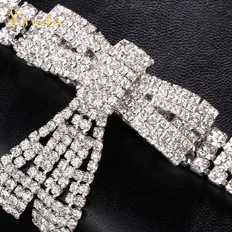 Rhinestone Bow for Choker