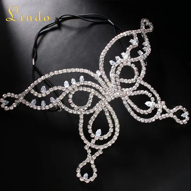 Rhinestone Butterfly Masquerade Mask