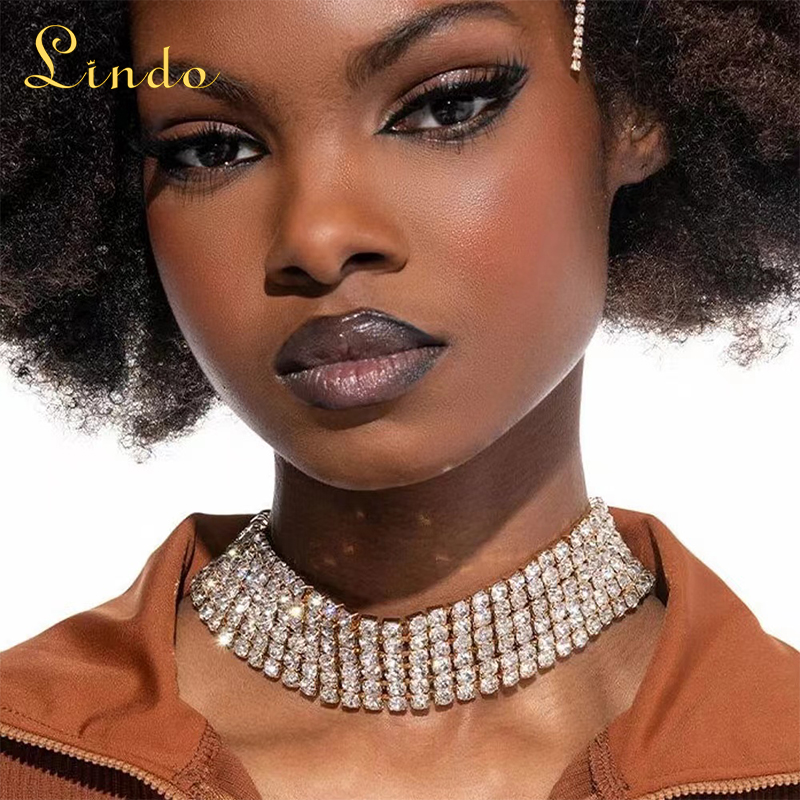 Rhinestone Choker