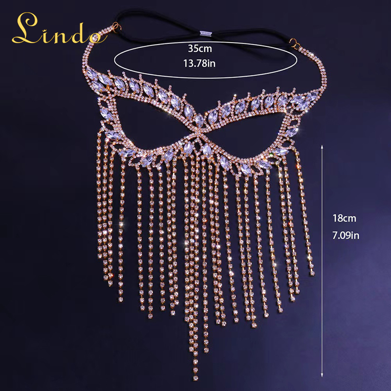 Rhinestone Elegant Masquerade Mask