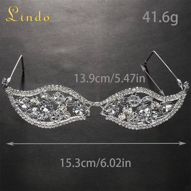 Rhinestone Eyeglasses for Masquerade