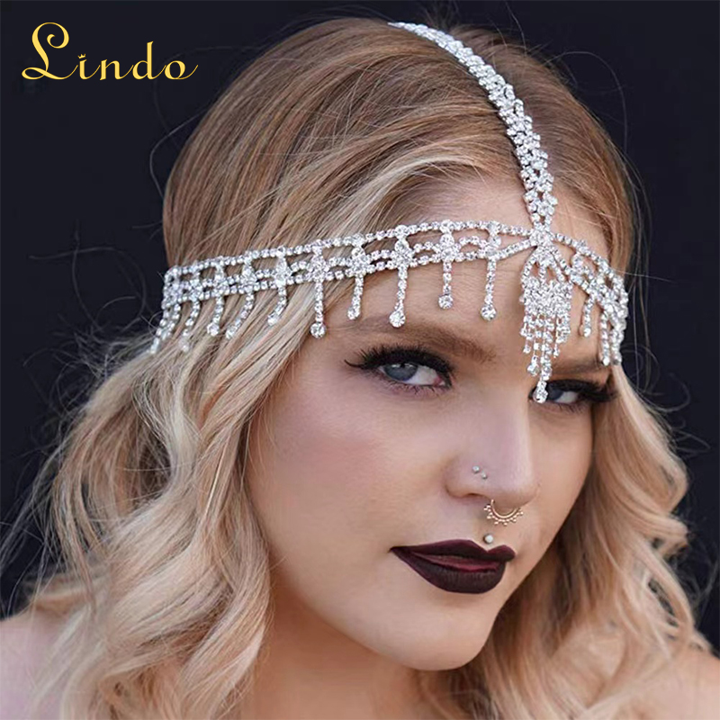 Rhinestone Head Chain for Women