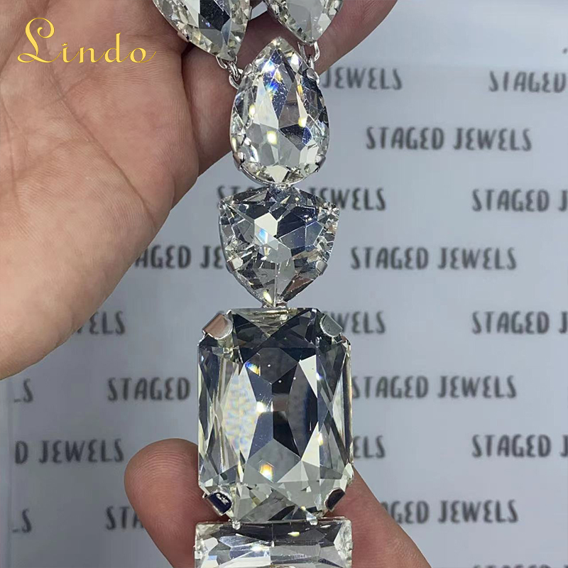 Rhinestone Large Crystal Necklace