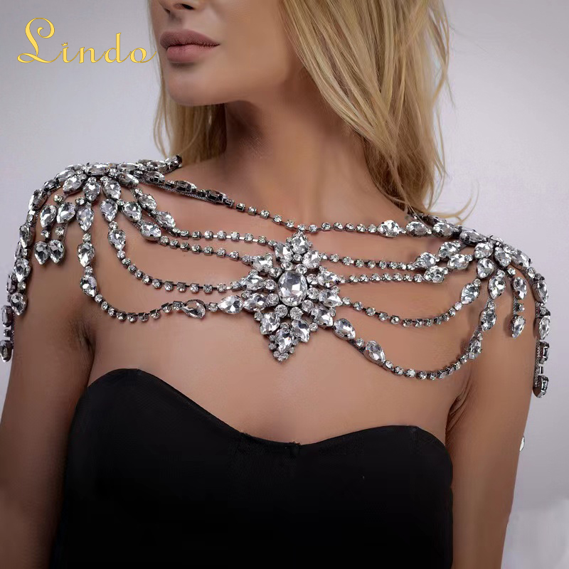 Rhinestone Shoulder Necklace