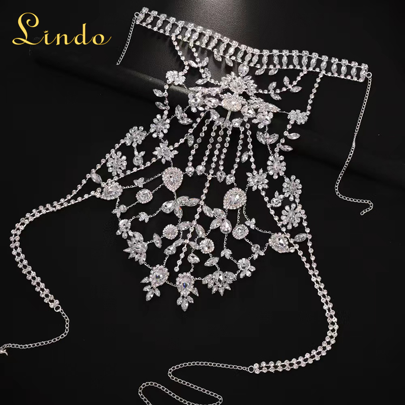 Rhinestone Top Body Chain