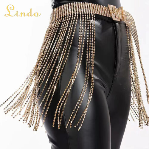 Rhinestone Waist Belt