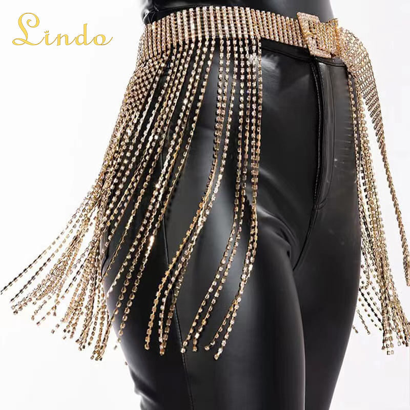 Rhinestone Waist Belt