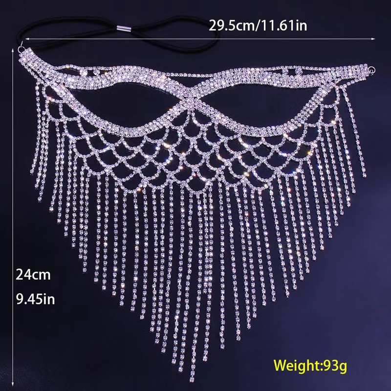 Rhinestones Masquerade Masks​ Face Chains for Women