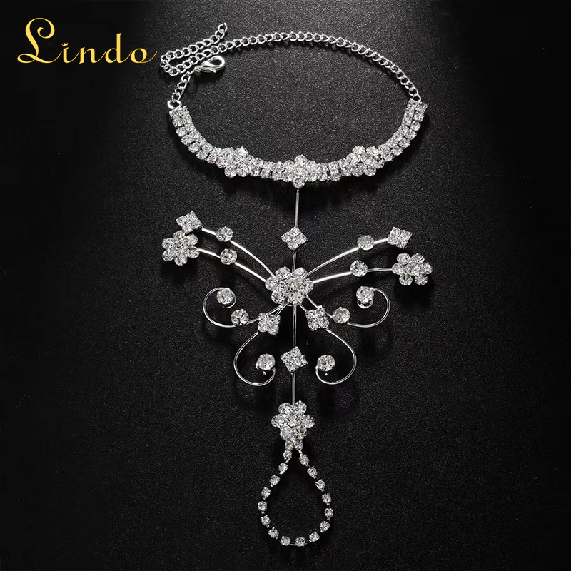 Silver Color Butterfly Bracelet with Ring