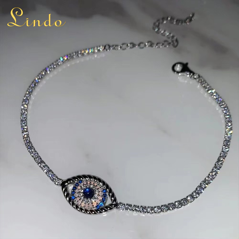 Silver Color Evil Eye Bracelet