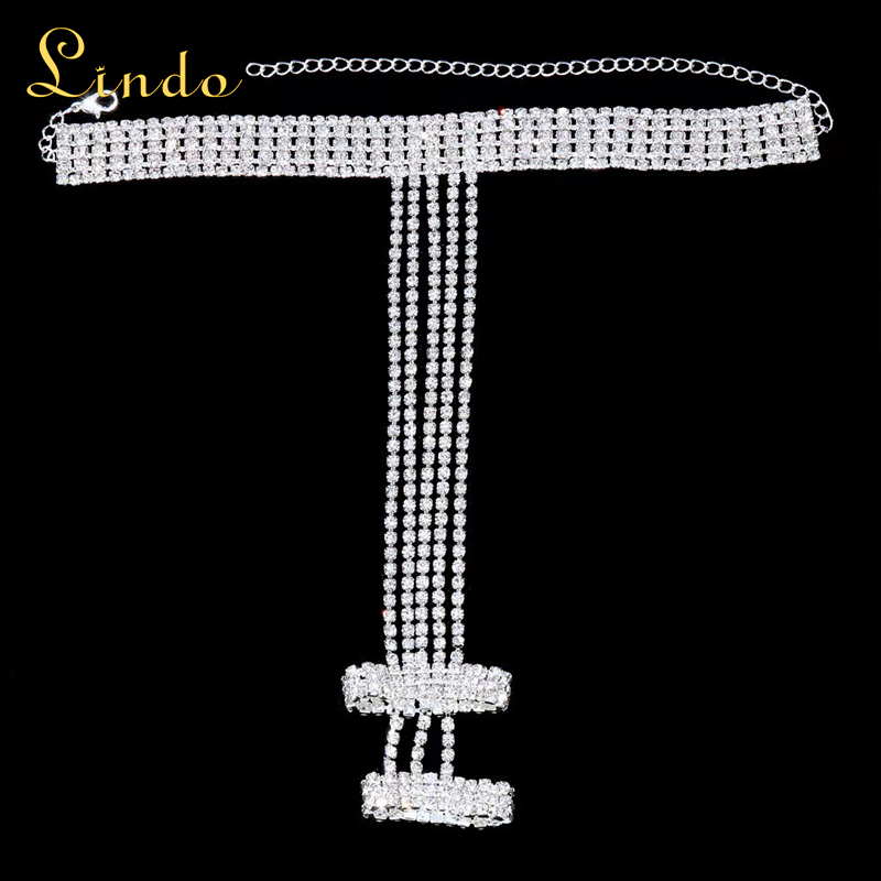 Silver Color Finger Ring Bracelet