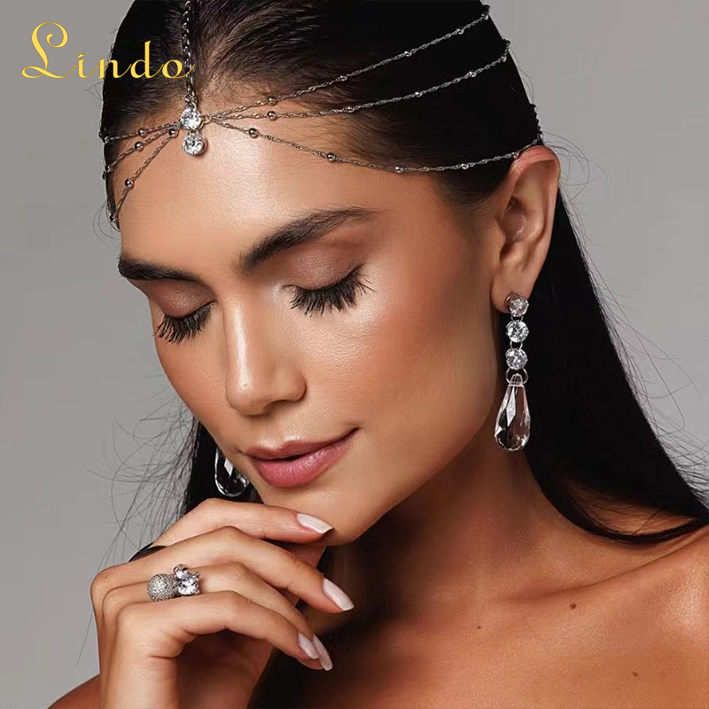 Silver Color Forehead Chain