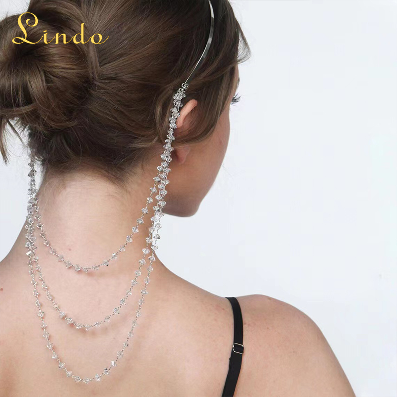 Silver Color Headband Head Chain Jewelry