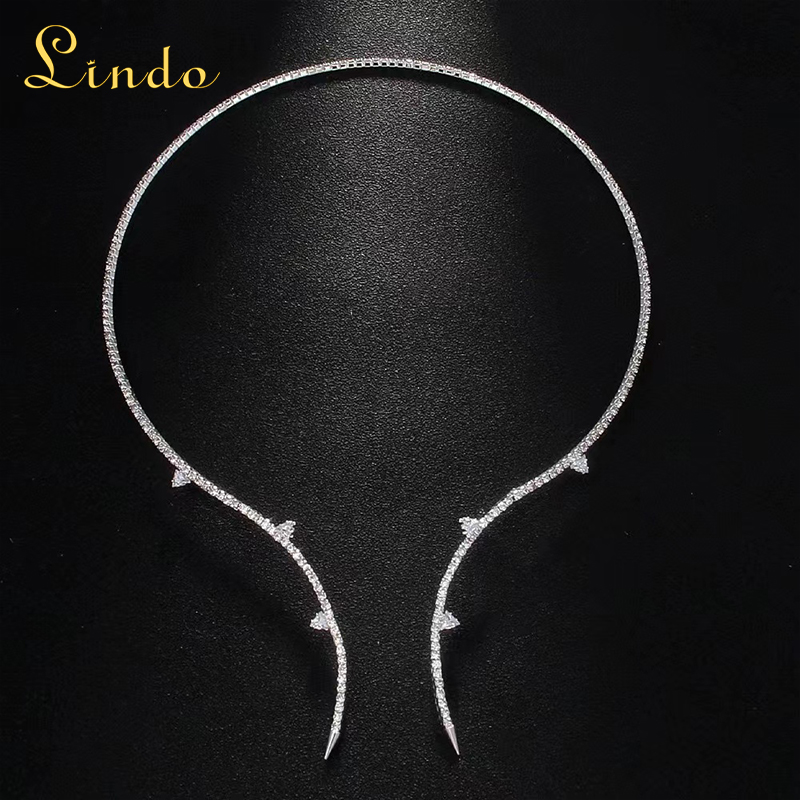 Silver Color Open Collar Necklace