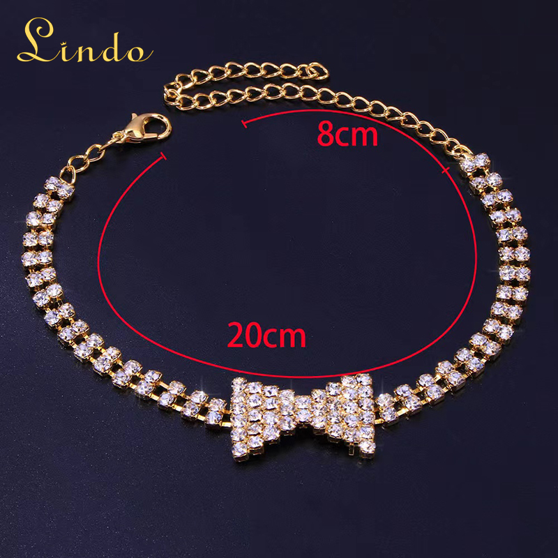 Sparkling Bow Anklet