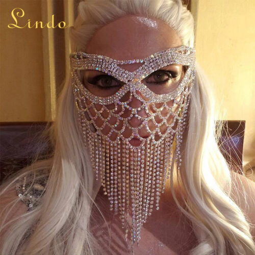 Sparkling Crystal Rhinestones Masquerade Masks​