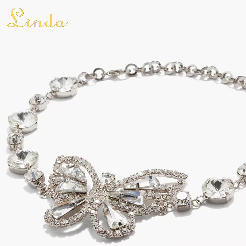 Sparkling Large Butterfly Choker