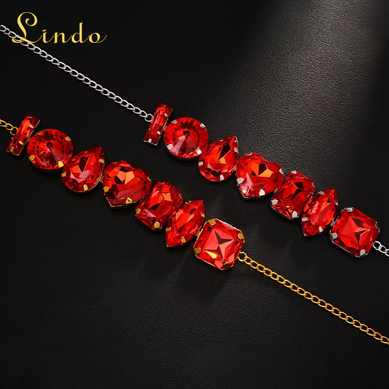 Sparkling Red Rhinestone Bracelet