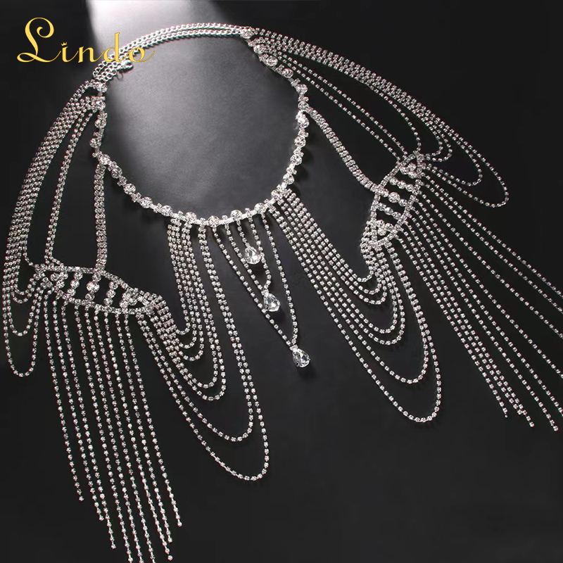 Sparkling Rhinestone Shoulder Accessories