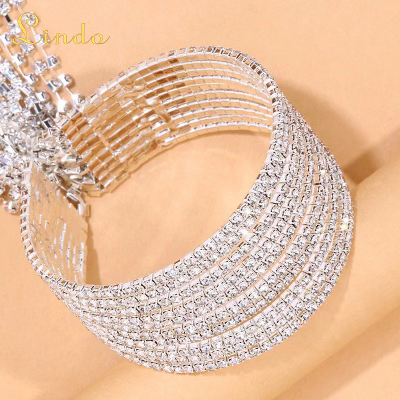 Sparkling Tennis Bracelet Cuff