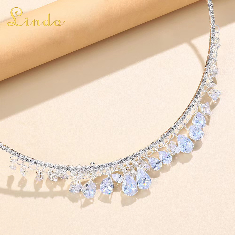 Teardrop Cubic Zirconia Necklace