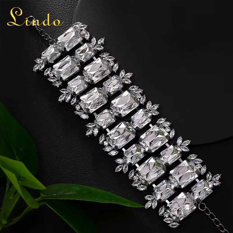 Two Rows Vintage Rhinestone Bracelet
