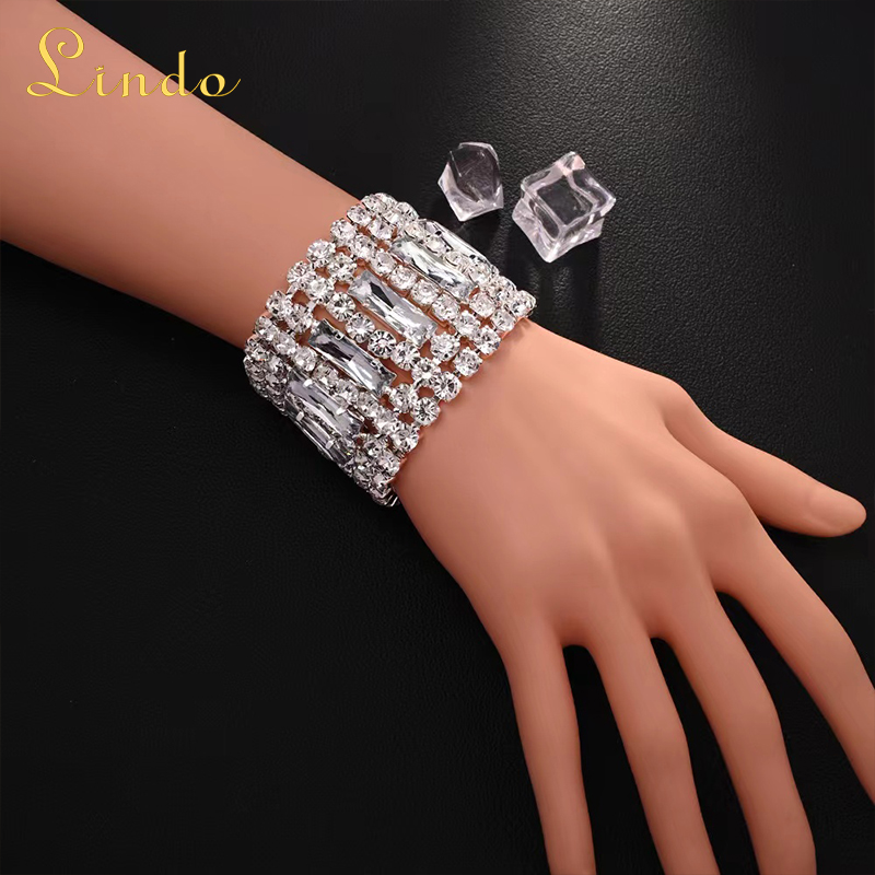 Vintage Rhinestone Bracelet for Women