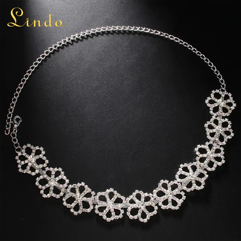 Sparkling Charm Flower Unique Choker Necklace for Women