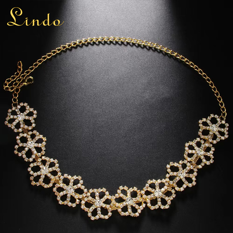 Sparkling Charm Flower Unique Choker Necklace for Women